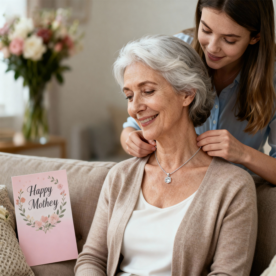 2CT Moissanite 925 Sterling Silver Necklaces for Women - Image 4