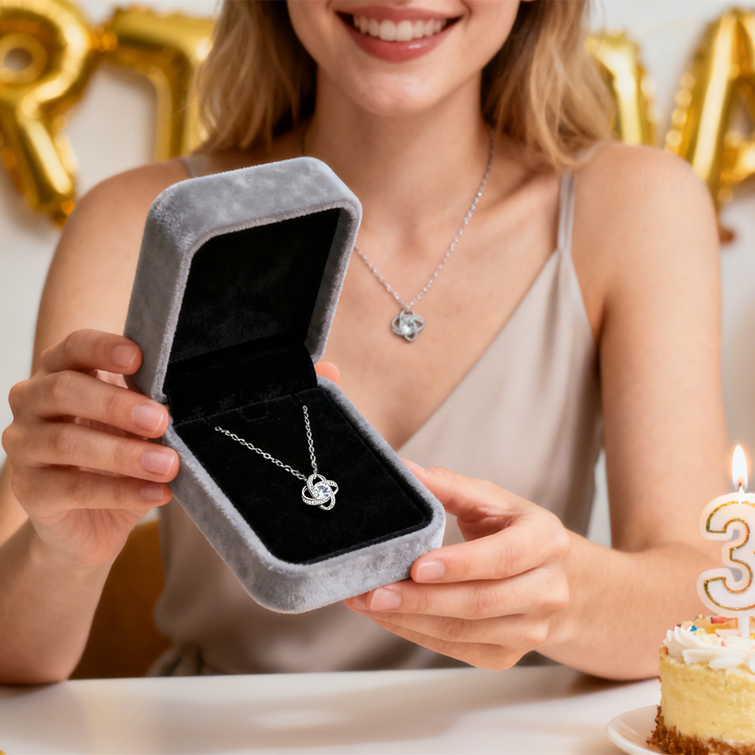 1.0CT Moissanite Fourleaf Clover 925 Sterling Silver Necklaces for Women - Image 3